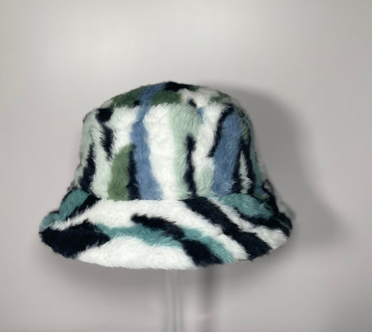 " Ms.Tranquil" Fur Bucket Hat